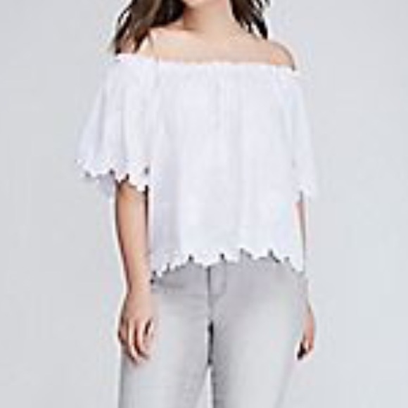 lane bryant white tops
